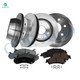 Set of 12 Front 305mm-Rear 325mm Brake Disc Rotors-Ceramic Brake Pad Kit For 1999-2004 Chevrolet Silverado 1500