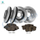 Set of 12 Front 282mm-Rear 260mm Brake Disc Rotors-Front D958 7795-Rear D537 7418 Ceramic Brake Pad Kit For 2014 2015 Acura ILX