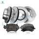 Set of 12 Front 305mm-Rear 330mm Brake Disc Rotors-D974 7881 Ceramic Brake Pad Kit For 2005 2006 Chevrolet Tahoe