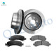 Set of 6 Rear 330mm Brake Disc Rotors-Ceramic Brake Pad Kit For 2002-2006 GMC Yukon