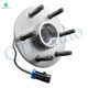 Set of 4 Front 305mm Brake Disc Rotors-Wheel Hub Bearing Assembly For 2003-2005 GMC Safari RWD