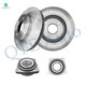 Set of 4 Front 260mm Brake Disc Rotors-Wheel Hub Bearing Assembly For 1998 1999 Acura CL