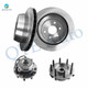 Set of 4 Rear 330mm Brake Disc Rotors-Wheel Hub Bearing Assembly For 2005 GMC Sierra 1500