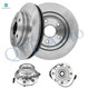 Set of 4 Front 336mm Brake Disc Rotors-Wheel Hub Bearing Assembly For 2006-2008 Dodge RAM 1500