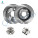 Set of 4 260mm Rear Drilled Slotted Brake Disc Rotors-Wheel Hub Bearing Assembly For 2006-2011 Honda Civic