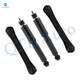 Set of 4 Front Lower Control Arm-Shock Absorber For 2000-2002 Dodge RAM 3500 RWD