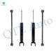 Set of 4 Rear Lower Rearward Control Arm-Shock Absorber For 2011-2022 Dodge Durango