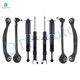 Set of 8 Front Lower Forward Control Arm Ball Joint-Suspension Strut Assembly-Rear Upper Rearward Control Arm-Shock Absorber For 2005-2008 Dodge Magnum w/ Self Leveling Suspension
