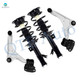 Set of 4 Front Lower Control Arm Ball Joint-Quick Complete Strut-Coil Spring Assembly For 2013-2020 Ford Fusion