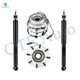 Set of 4 Front Wheel Hub Bearing Assembly-Shock Absorber For 2005-2010 Ford F-250 Super Duty