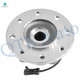 Set of 4 Front Upper Wheel Hub Bearing Assembly-Control Arm Ball Joint For 1996-1999 GMC K1500