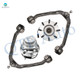 Set of 4 Front Upper Wheel Hub Bearing Assembly-Control Arm Ball Joint For 2003-2005 GMC Savana 2500