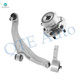Front Right Lower Control Arm Ball Joint-Wheel Hub Bearing Assembly For 2009-2015 Honda Pilot V6