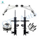 Set of 6 Front Lower Control Arm Ball Joint-Wheel Hub Bearing Assembly-Suspension Strut Assembly For 2013 Infiniti JX35