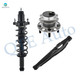 Set of 3 Rear Lower Control Arm-Wheel Hub Bearing Assembly-Quick Complete Strut-Coil Spring Assembly For 2007-2009 Jeep Patriot FWD