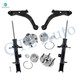 Set of 6 Front Lower Control Arm Ball Joint-Wheel Hub Bearing Assembly-Suspension Strut Assembly For 2001-2004 Mazda Tribute