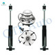 Set of 4 Front Wheel Hub Bearing Assembly-Shock Absorber For 2003-2005 Chevrolet Astro High Performance Monotube Upgrade