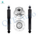 Set of 4 Front Wheel Hub Bearing Assembly-Shock Absorber For 1998 1999 Dodge RAM 3500 Monotube Performance Upgrade