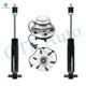 Set of 4 Front Wheel Hub Bearing Assembly-Shock Absorber For 2003-2005 GMC Safari Monotube Performance Upgrade