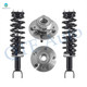 Set of 4 Front Wheel Hub Bearing Assembly-Quick Complete Strut-Coil Spring Assembly For 2006-2008 Dodge RAM 1500