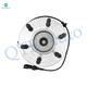 Set of 8 Front-Rear Wheel Hub Bearing Assembly-Suspension Strut Assembly For 2003-2006 Ford Expedition