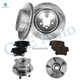 Set of 8 Rear 320mm Drilled Slotted Brake Disc Rotors-Ceramic Brake Pad Kit-Wheel Hub Bearing Assembly For 2007 Dodge Magnum