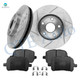 Set of 6 Front 275mm Drilled Slotted Brake Disc Rotors-Ceramic Brake Pad Kit For 1998-2004 Toyota Avalon