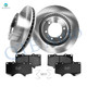 Set of 6 Front 319mm Brake Disc Rotors-Ceramic Brake Pad Kit For 2005-2021 Toyota Tacoma