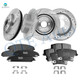 Set of 12 Front 345mm-Rear 320mm Drilled Slotted Brake Disc Rotors-Ceramic Brake Pad Kit For 2007 2009 2010 Dodge Charger V8