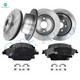 Set of 12 Front 330mm-Rear 345mm Brake Disc Rotors-Ceramic Brake Pad Kit For 2014 Chevrolet Tahoe