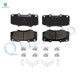 Front Brake Pads Replacement For 2008-19 Toyota Highlander, 11-21 Sienna, 10-19 Lexus RX450H, 15-17 NX200T, 18 20 21 NX300, 15-21 NX300H, 10-22 RX350, 18-22 RX350L/RX450Hl, Set of 4 Brake Pads