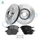 Set of 6 Front 320mm Brake Disc Rotors-Ceramic Brake Pad Kit For 2004-2008 Nissan Maxima