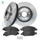 Set of 6 Front 330mm Brake Disc Rotors-Ceramic Brake Pad Kit For 2015-2017 2020 Chevrolet Tahoe