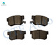 Set of 12 Front 300mm-Rear 260mm Drilled Slotted Brake Disc Rotors-Ceramic Brake Pad Kit For 2006-2011 Honda Civic