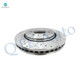 Set of 6 Front 350mm Drilled Slotted Brake Disc Rotors-Ceramic Brake Pad Kit For 2014-2020 Ford F-150