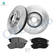 Set of 6 Front 320mm Brake Disc Rotors-Ceramic Brake Pad Kit For 2005-2008 Infiniti G35