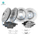 Set of 12 Front 320mm-Rear 280mm Drilled Slotted Brake Disc Rotors-D1645 8873 Ceramic Brake Pad Kit For 2013-2016 Ford Escape Set of 12 Front 320mm-Rear 280mm Drilled Slotted Brake Disc Rotors-D1645 8873 Ceramic Brake Pad Kit For 2013-2016 Ford Escape