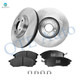 Set of 6 Front 320mm Brake Disc Rotors-Ceramic Brake Pad Kit For 2014 2015 Infiniti QX70