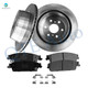 Set of 6 Rear 345mm Brake Disc Rotors-Ceramic Brake Pad Kit For 2013 2014 GMC Yukon