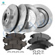 Set of 12 Front 305mm-Rear 330.2mm Brake Disc Rotors-Ceramic Brake Pad Kit For 2005 2006 GMC Yukon XL 1500