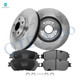 Set of 6 Front 296mm Brake Disc Rotors-Ceramic Brake Pad Kit For 2004-2006 Lexus ES330