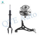 Set of 3 Front Right Lower Control Arm-Wheel Hub Bearing Assembly-Suspension Strut Assembly For 2011-2015 Jeep Grand Cherokee