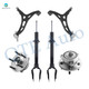 Set of 6 Front Lower Control Arm-Wheel Hub Bearing Assembly-Suspension Strut Assembly For 2011-2015 Dodge Durango