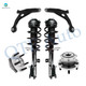 Set of 6 Front Lower Control Arm-Wheel Hub Bearing Assembly-Quick Complete Strut-Coil Spring Assembly For 2007-2010 Chrysler Sebring