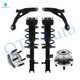 Set of 6 Front Lower Control Arm-Wheel Hub Bearing Assembly-Quick Complete Strut-Coil Spring Assembly For 2007-2009 Chrysler Sebring