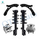 Set of 6 Front Lower Control Arm Ball Joint-Wheel Hub Bearing Assembly-Quick Complete Strut-Coil Spring Assembly For 2017-2022 KIA Sportage