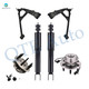 Set of 6 Front Lower Control Arm Ball Joint-Wheel Hub Bearing Assembly-Shock Absorber For 2007 GMC Sierra 1500 Classic With 6 Stud Hub