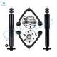 Set of 6 Front Upper Control Arm Ball Joint-Wheel Hub Bearing Assembly-Shock Absorber For 2007 GMC Sierra 1500 Classic RWD