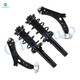 Set of 4 Front Lower Control Arm-Quick Complete Strut-Coil Spring Assembly For 2007-2009 Audi A3 Quattro