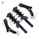 Set of 4 Front Lower Control Arm-Quick Complete Strut-Coil Spring Assembly For 2005-2014 Volkswagen Jetta